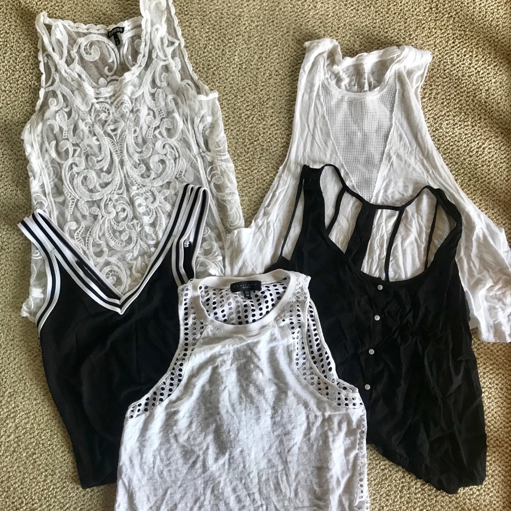 Assorted Black and White Going out Tops